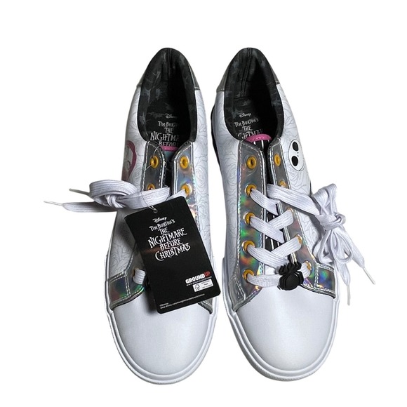 Disney The Nightmare Before Christmas Jack Sally Womens Sneakers Size 9.5 - Picture 2 of 8